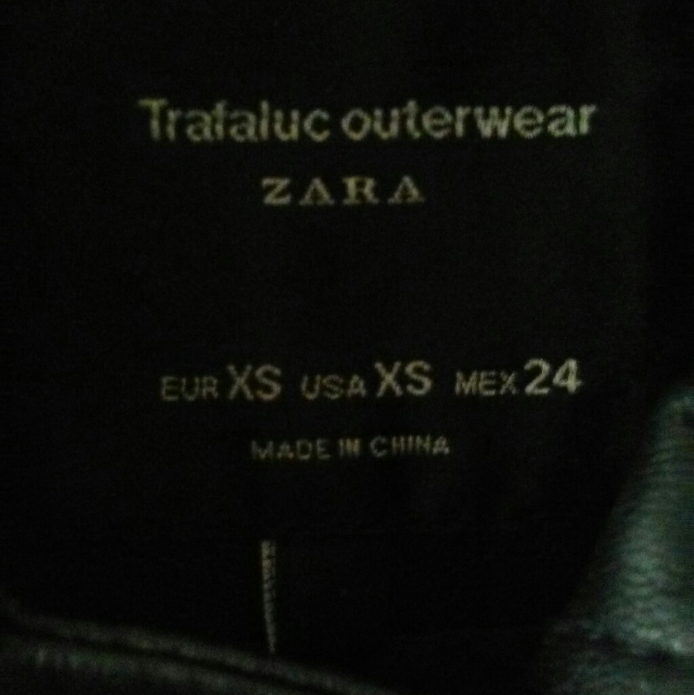 NWOT Zara Trafaluc Size XS Black Moto Jacket - Picture 3 of 6